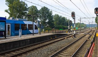 Arriva trein op station Mariënberg - Vechtdallijnen Arriva. Foto: Provincie Overijssel